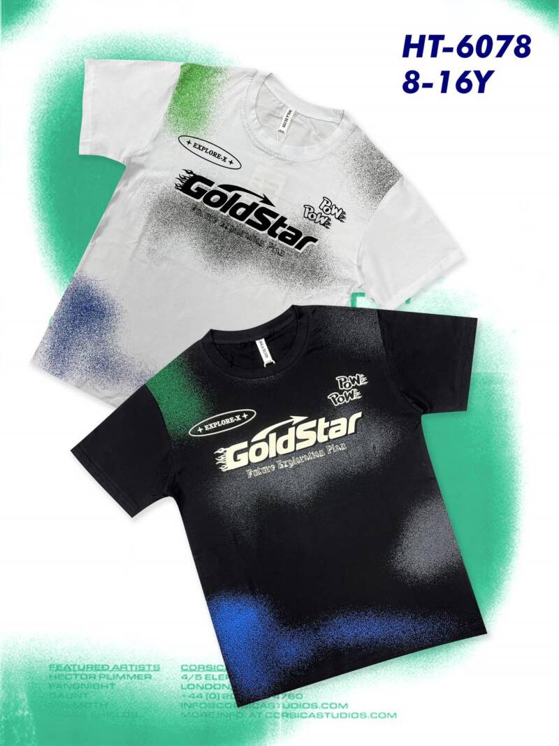 Bluzka chłopięce. Roz 8-16. 1 Kolor Paczka 5 szt. 1